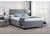 4ft6 Double Cologne Grey Fabric Ottoman Bed Frame 2